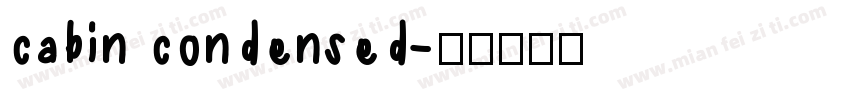 cabin condensed字体转换